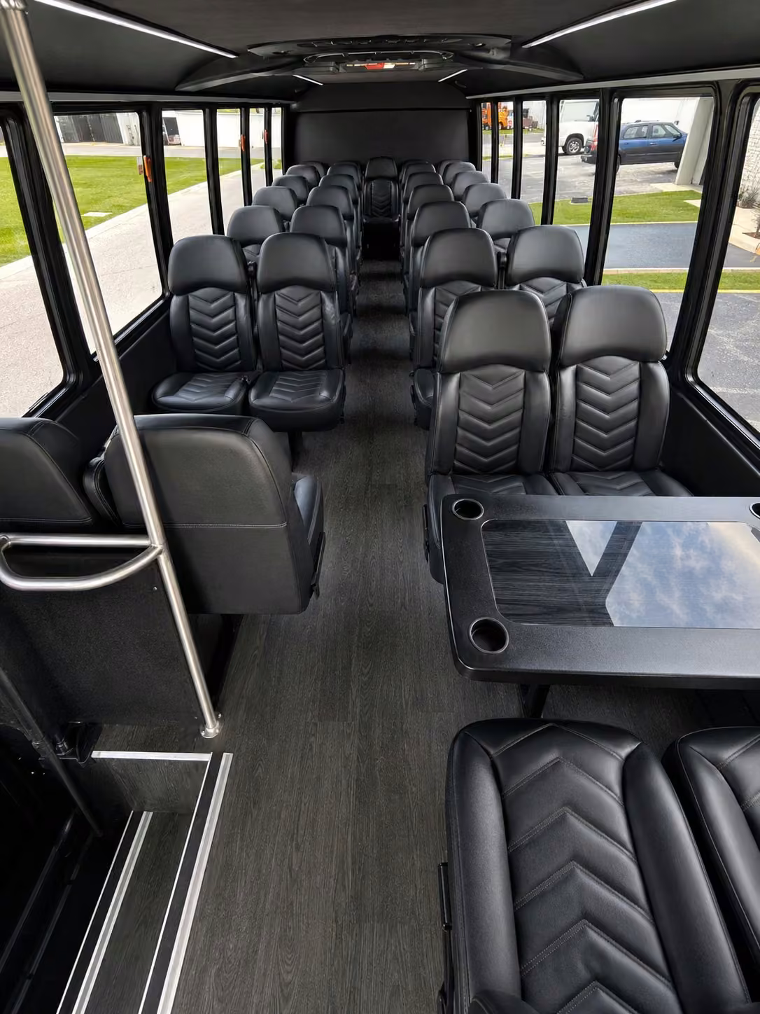 25 passenger minibus interior