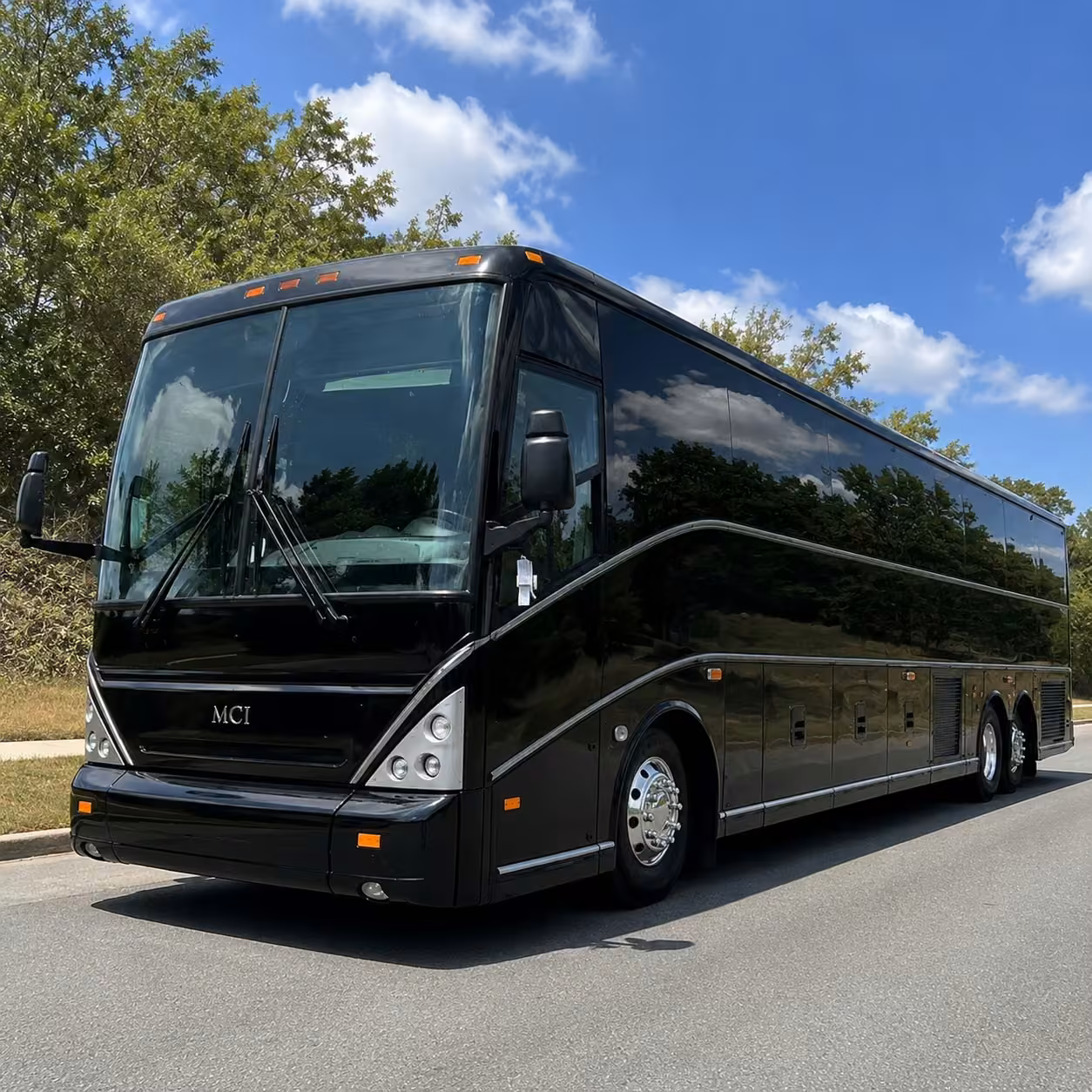 spokane charter bus exterior