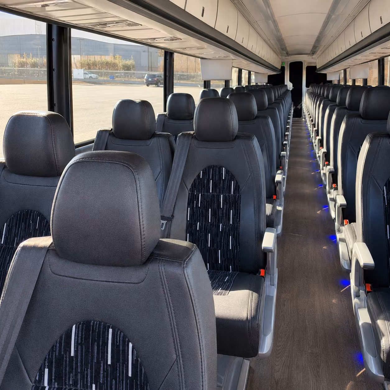 spokane charter bus interior